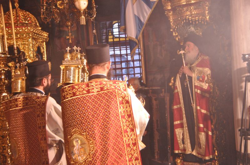 Πανήγυρις τῆς μεταστάσεως τῆς Ὑπεραγίας Θεοτόκου στήν Ἱερά Μονή Εἰκοσιφοινίσσης - 2021